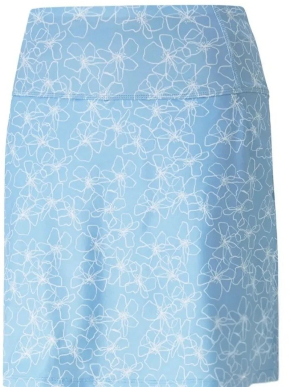 Puma Light Blue Floral GOLF LADIES PWRMesh Tagged Skort